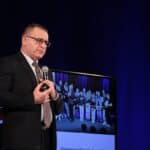 Pan Andrzej Mańka (Dyrektor Centrum Usług Społecznych w Świdniku), podczas wystąpienia i prezentacji działalności prowadzonej przez Centrum Usług Społecznych w Świdniku