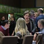 Dorota Ławecka (Członek Zarządu Stowarzyszenia Synergia) wśród uczestników Projektu „Rodzinne Wędrówki”