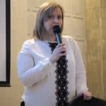 Pani Małgorzata Żywicka (Samodzielny Specjalista ds. Postępowań Skargowych Oddział Lubelski PFRON), podczas wystąpienia pt. „Postępowania skargowe – zakres, egzekwowanie prawa od podmiotów publicznych na podstawie Ustawy z dnia 19 lipca 2019 r. o Zapewnianiu Dostępności Osobom ze Szczególnymi Potrzebami”