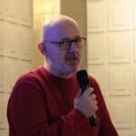 Pan Bartosz Krupa (Ekspert ds. Dostępności Informacyjno-Komunikacyjnej Departament ds. Dostępności PFRON Warszawa), podczas wystąpienia pt. „Warsztaty z tworzenia dokumentów dostępnych cyfrowo”