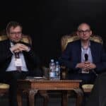 Kamil Szymański (Prezes G2A Arena), Roman Warkocz (Kierownik ds. Personalnych i Optymalizacji Procesów w Polskiej Grupie Bruno Tassi Sp. z o.o.)