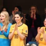 Zawodniczki Instytutu Pedagogiki: z nr 16 dr Katarzyna Korona i z nr 8 dr Małgorzata Samujło