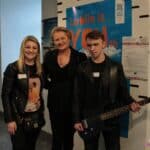 Od lewej stoją: Małgorzata Pazdro - Instruktor, Bożena Lisowska - Radna Sejmiku Województwa Lubelskiego i solista Przemysław Mol