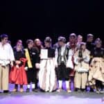 Ogłoszenie wyników II etapu eliminacji regionalnych, na scenie stoją aktorzy Teatru Azumi z SOSW w Dorohusku