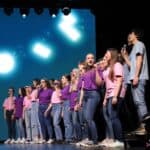 Chór mieszany podczas wykonania „Ody do Radości”