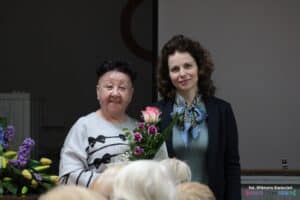 Od lewej: Pani Elżbieta Sagan, Prezes Polskiego Stowarzyszenia Diabetyków Oddział Wojewódzki w Lublinie oraz Pani Agnieszka Betlej, Przedstawicielka firmy Ascensia Diabetes