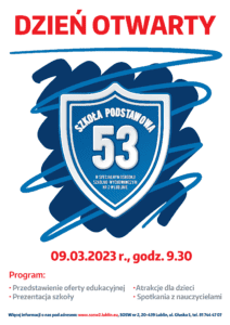 Plakat informujący o dniu otwartym w SOSW nr 2