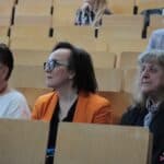 Na widowni siedzą od lewej: Pani Elżbieta Sagan, Pani Anna Bieganowska-Skóra, Pani Alicja Jankiewicz