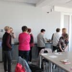 Uczestniczki w trakcie przerwy kawowej