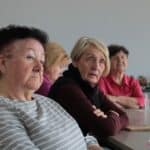 Jedna z czterech uczestniczek podczas sesji pytań