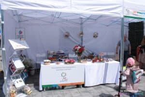 Stoisko wystawiennicze Środowiskowego Domu Samopomocy w Janowie Lubelskim