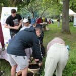 Warsztaty ogrodnicze na stoisku Wydziału Ogrodnictwa i Architektury Krajobrazu Uniwersytetu Przyrodniczego w Lublinie