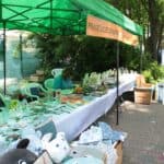 Stoisko prezentujące prace wykonane przez Uczestników WTZ PSONI Koło w Świdniku