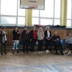 Pan Piotr Jacniacki - Prezes ICSiR Start wita zawodników i gości zaproszonych na Ogólnopolski Turniej Boccia "ZINTEGROWANI 2023"