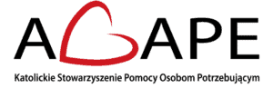 Logotyp Katolickiego Stowarzyszenia Pomocy Osobom Potrzebującym AGAPE w Lublinie