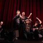 Zespół Akademii Artystycznej (Lublin) w utworze "Mój jest ten kawałek podłogi"; fot. Wiktoria Kwiecień