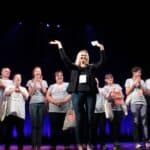 Wielki Finał - organizatorzy SANS: Anna Starobrat i uczestnicy ŚDS Akademia Artystyczna; fot. Wiktoria Kwiecień