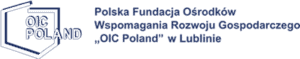 Logotyp Polskiej Fundacji Ośrodków Wspomagania Rozwoju Gospodarczego „OIC Poland” w Lublinie