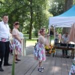 Magdalena Sacharczuk (WTZ w Kodniu) wykonuje utwór pt. "Zielona Lipka"