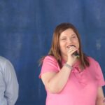 Oficjalne rozpoczęcie pikniku, Pani Małgorzata Frant – Błażucka – Kierownik Oddziału ds. Pomocy Instytucjonalnej w Wydziale Polityki Społecznej Lubelskiego Urzędu Wojewódzkiego w Lublinie