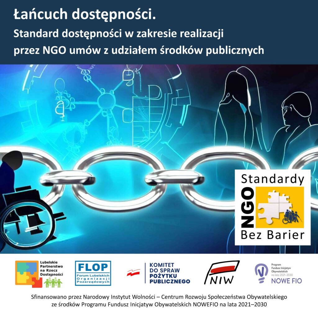 Ulotka Standardy dostępności - łańcuch dostępności