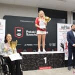 Ceremonia zamknięcia: podium w klasyfikacji Kobiet:
