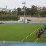 Widok na tory zawodów łuczniczych