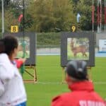 Tarcza sylwetkowa "Koziołka" z perspektywy zawodnika