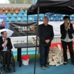 Od lewej: Pan Piotr Jacniacki – Prezes Integracyjnego Centrum Sportu i Rehabilitacji “Start”, Pan Ryszard Dados – Zastępca Dyrektora Oddziału Lubelskiego Państwowego Funduszu Rehabilitacji Osób Niepełnosprawnych oraz Pani Joanna Olszewska – Dyrektor Wydziału ds. Osób Niepełnosprawnych Urzędu Miasta Lublin