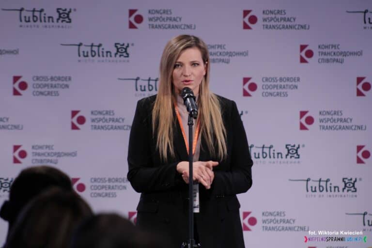 Pani Beata Stepaniuk-Kuśmierzak – Zastępca Prezydenta ds. Kultury, Sportu i Partycypacji, Pełnomocnik Prezydenta Miasta Lublin ds. Europejskiej Stolicy Młodzieży 2023