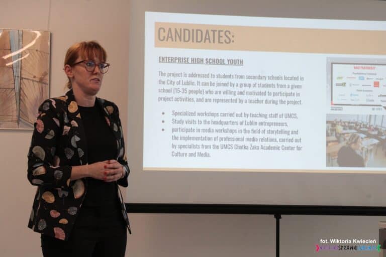 Pani Małgorzata Czarnomska - Biuro Rozwoju Kompetencji UMCS