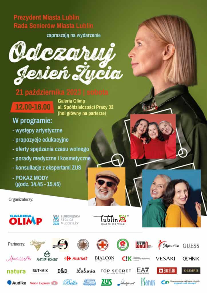 Plakat wydarzenia "Odczaruj Jesień Życia 2023"