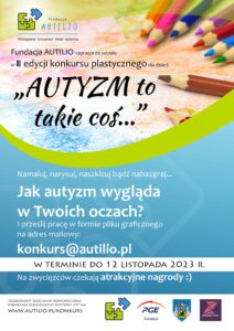 Plakat promujący konkurs plastyczny