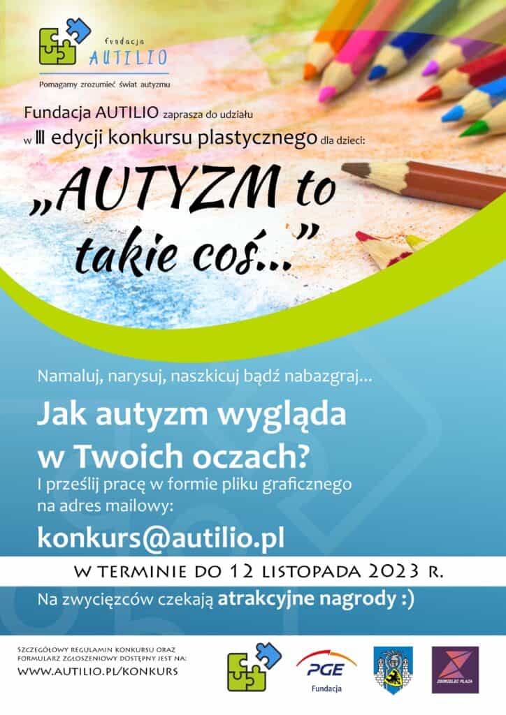 Plakat promujący konkurs plastyczny