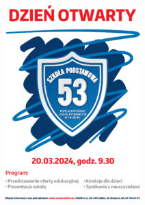 Plakat promujący Dzień Otwarty SOSW nr 2