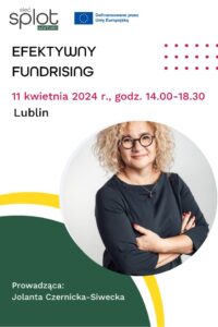 Plakat promujący szkolenie