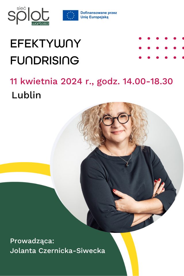 Plakat promujący szkolenie