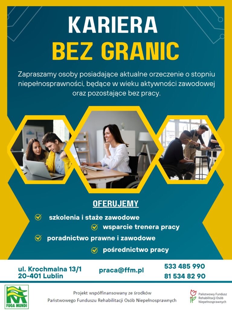 Plakat promujący przedsięwzięcie projektu