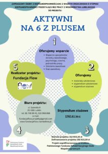 Plakat promujący przedsięwzięcie projektu