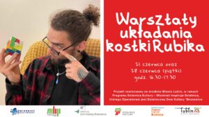 Baner promujący warsztaty dla dzieci