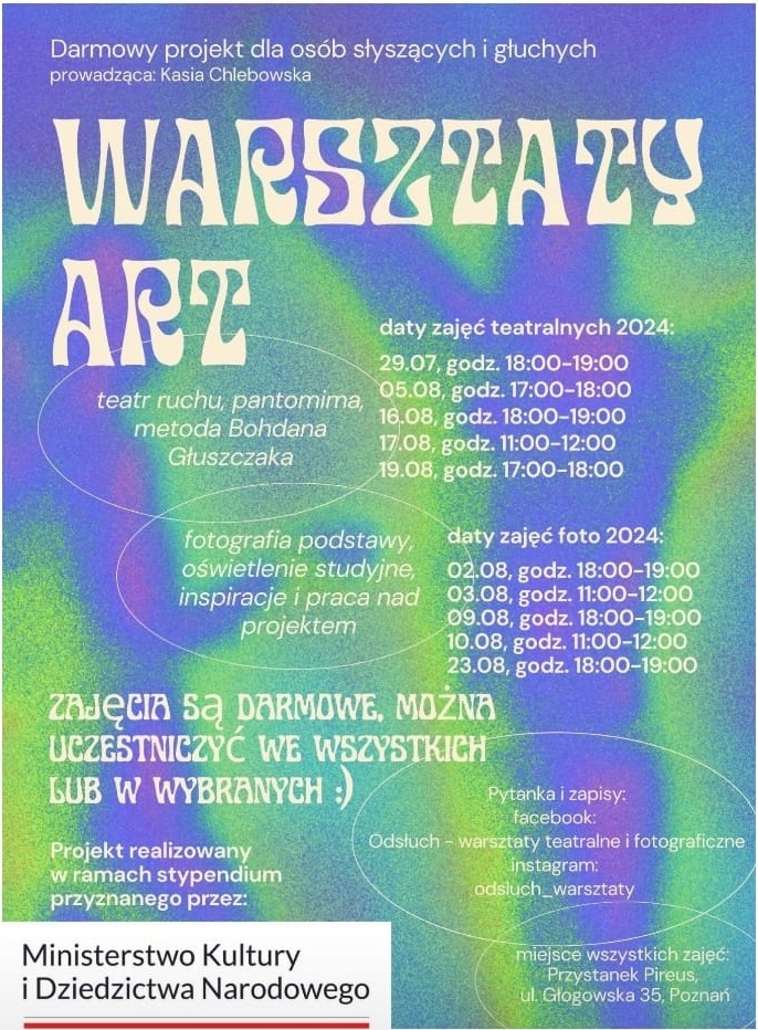 Plakat informacyjny promujący wydarzenie