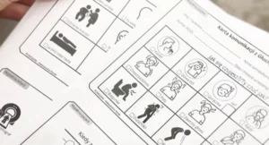 Karty z piktogramami służące do komunikacji z osobą Głuchą