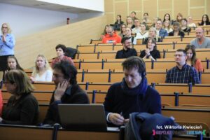 Goście obecni na Sali Konferencyjnej podczas ogłaszania wyników konkursu