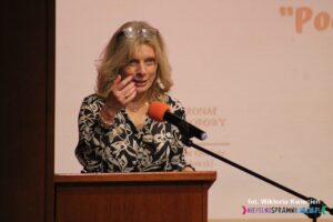 Pani Małgorzata Batorska, Przewodnicząca Zarządu Koła Polskiego Stowarzyszenie na rzecz Osób z Niepełnosprawnością Intelektualną w Lublinie