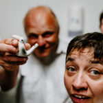 Fotografia Konrada Drobka pt. Gwizdek I miejsce w kategorii Wokół festiwalu