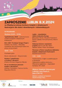 Plakat z programem wydarzenia Typhlo&Tactus 2024