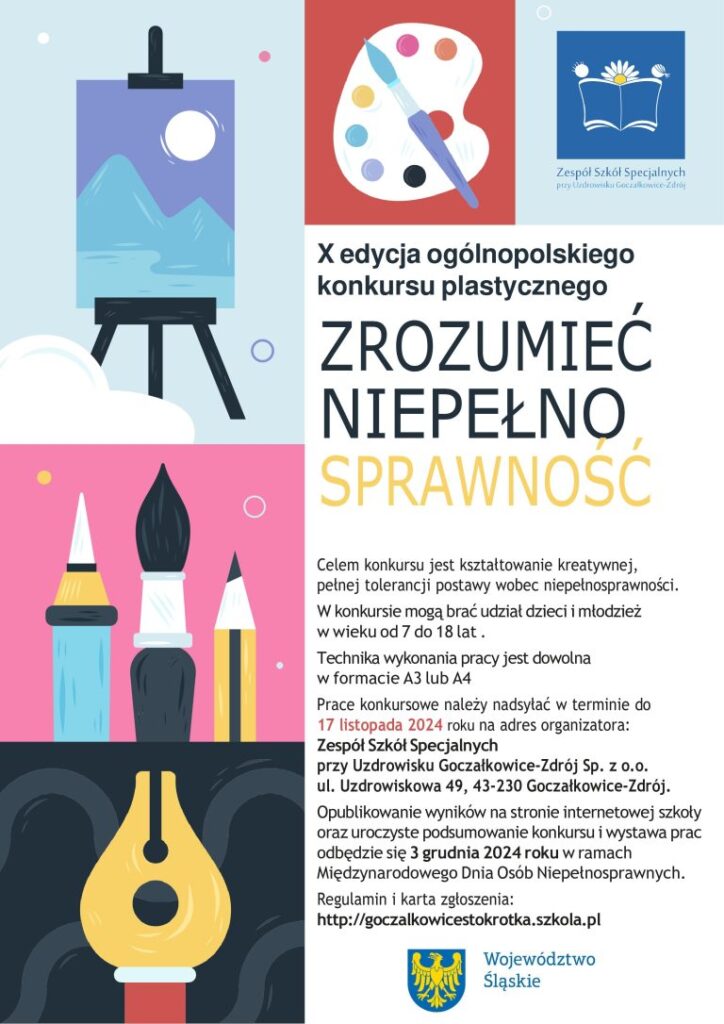 Plakat zachęcający do udziału w X edycji konkursu