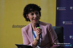 Pani Iwona Podkowa-Nowak, Specjalista ds. CIDON w Oddziale Lubelskim Państwowego Funduszu Rehabilitacji Osób Niepełnosprawnych