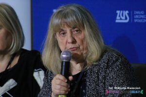 Pani Alicja Jankiewicz, Prezes Honorowa Lubelskiego Forum Organizacji Osób Niepełnosprawnych – Sejmik Wojewódzki