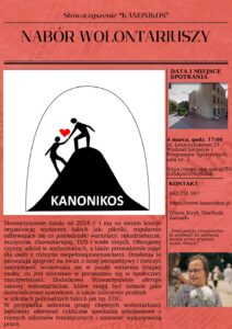 Plakat informacyjny promujący przedsięwzięcie